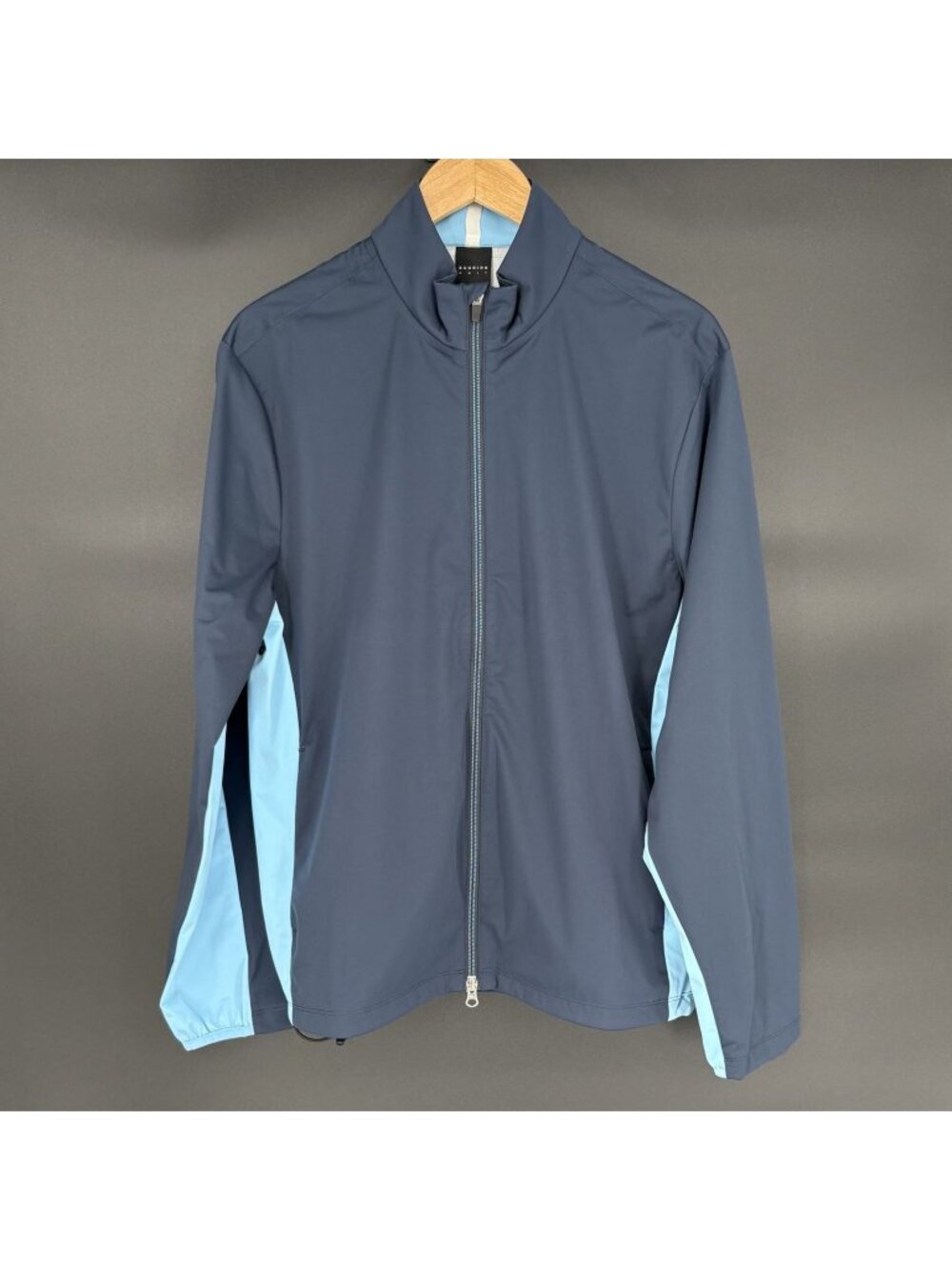 NWT Dunning Golf Full Zip Jacket Mens M Halo Polar Stretch Wind Jacket Blue